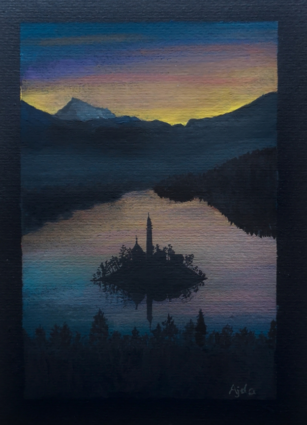 a watercolor painitng